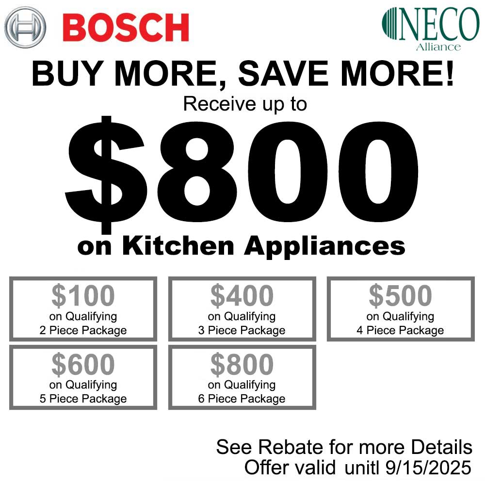 Bosch NECO Buy More Save More - Up to $800 August 2025