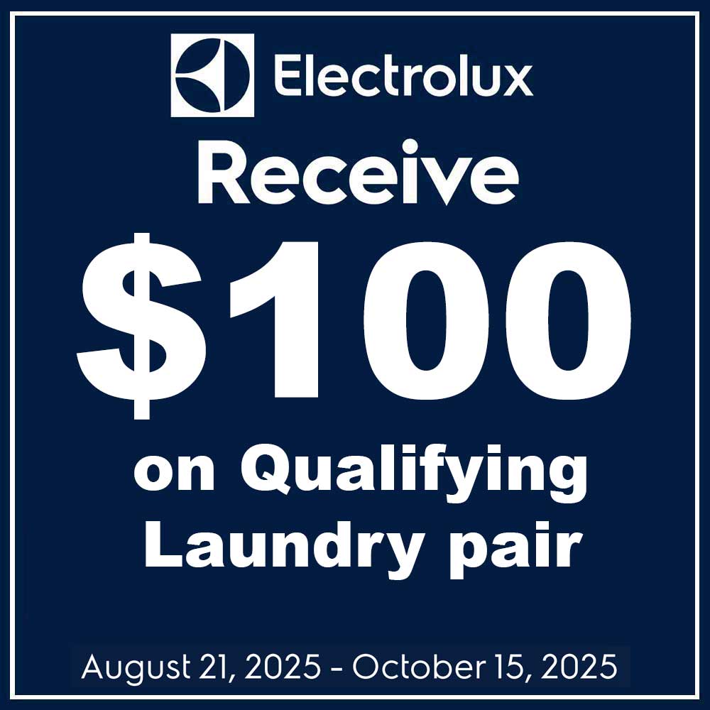 Electrolux Save up to $100 with a Laundry Pair August 2025