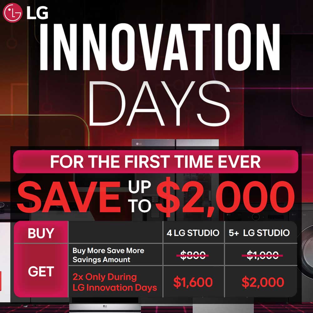 LG Studio Innovation Days Instant Rebate Up to $2000 September 2025