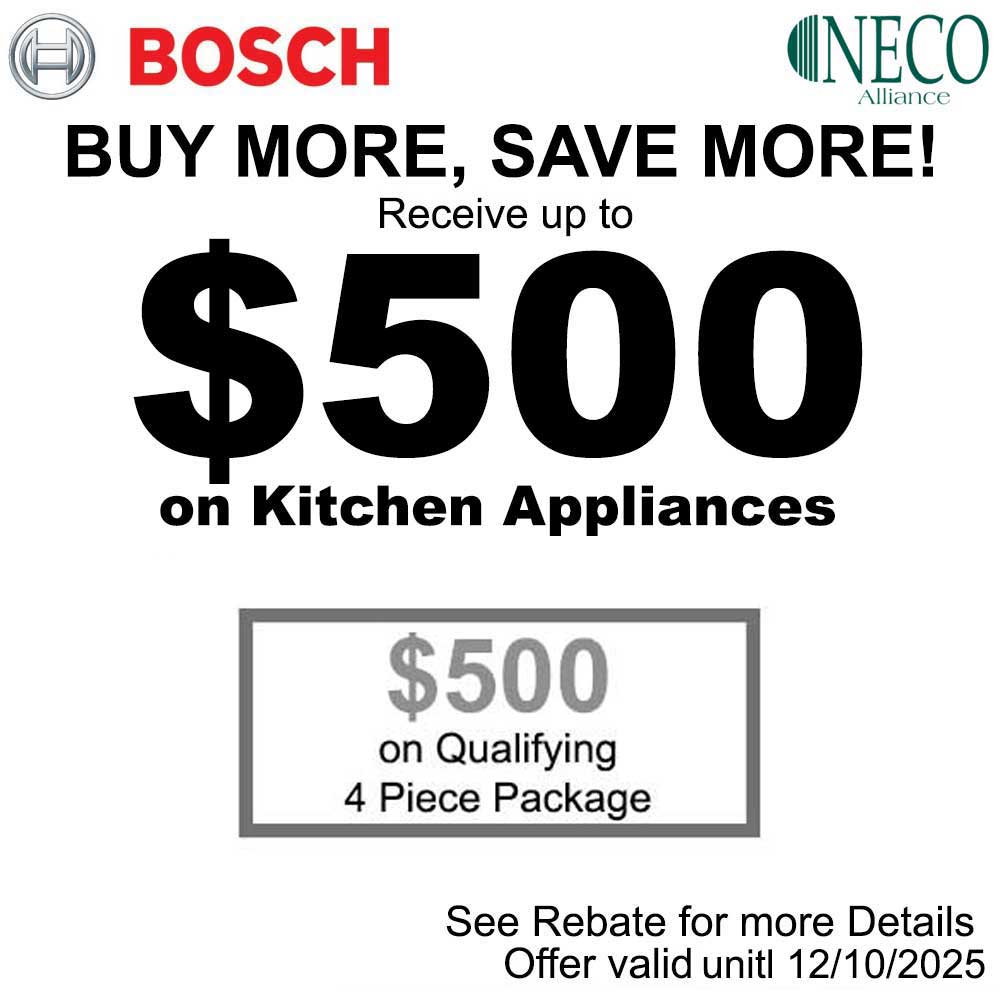 Bosch NECO $500 Rebate October 2025