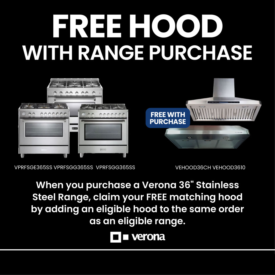 Verona Free Hood with Range Purchase