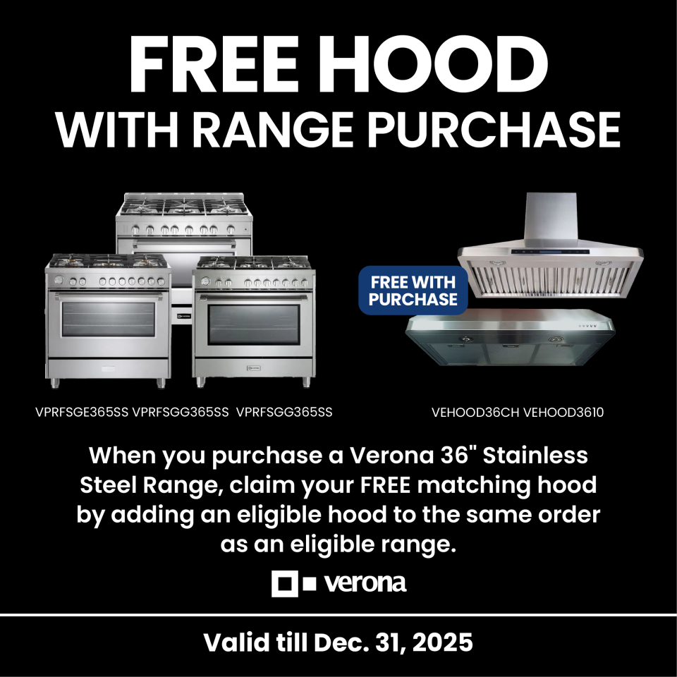 Verona Free Hood with Range Purchase