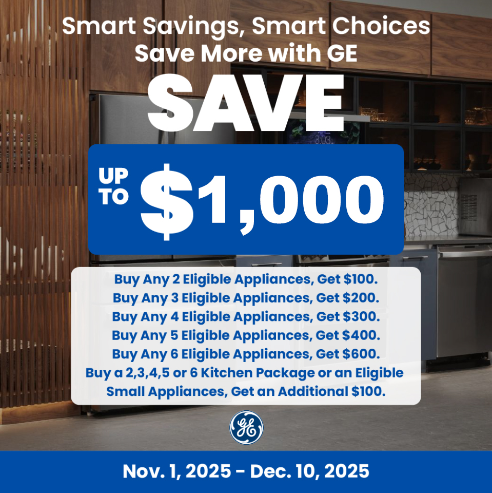 GE NECO Buy More Save More - Up to $1000 November 2025