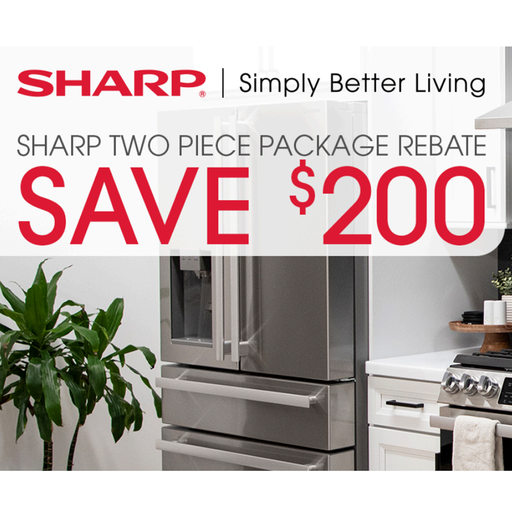 Sharp 2-Piece Package Rebate Save $200 - 2025