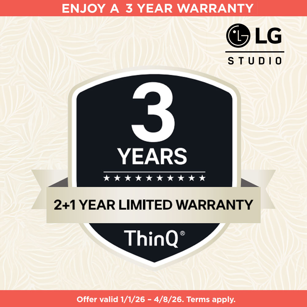LG Studio ThinQ Extended Limited 3 Year Warranty January 2026