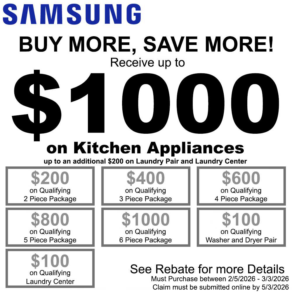 Samsung NECO Buy More Save More Up to $1000 - February 2026
