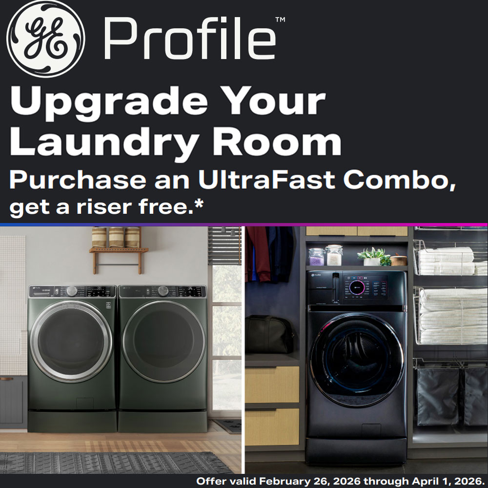 GE Buy a Laundry Pair and Pedestal, Get Back $300