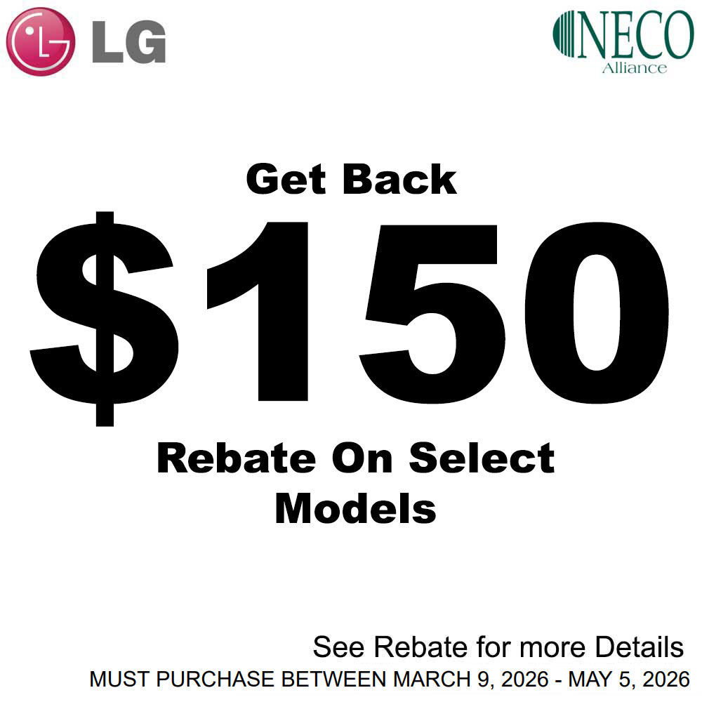 LG NECO $150 Standalone Rebate March 2026