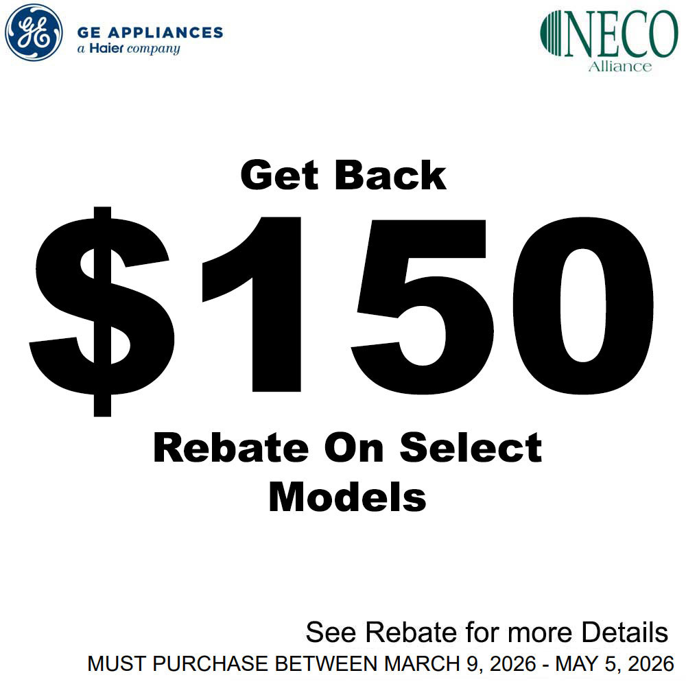 GE NECO $150 Standalone Rebate March 2026