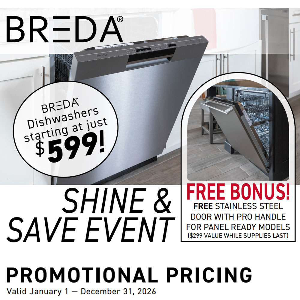 Breda Free Stainless Steel Door Panel and Pro Handle - 2026