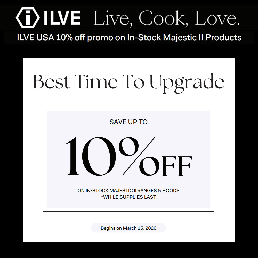 ILVE Majestic II 10% off Promotion, While Supplies Last