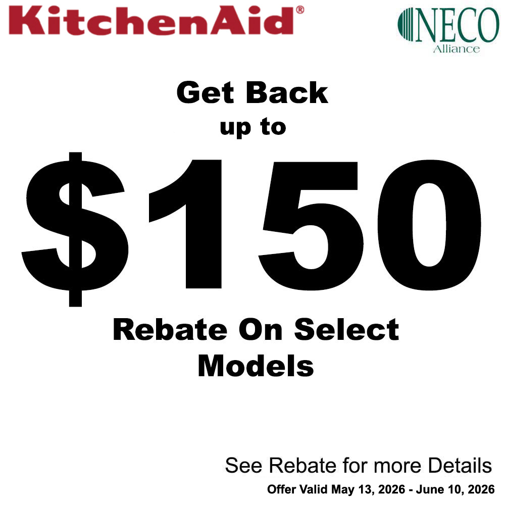 KitchenAid NECO Dishwasher Rebate - Up to $150 May 2026
