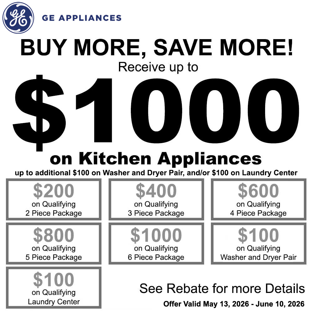 GE NECO Buy More Save More - Up to $1100 May 2026