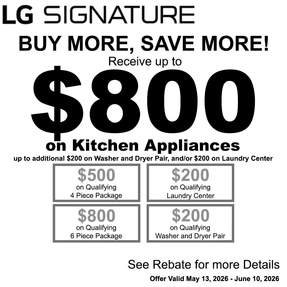 LG Signature NECO Buy More Save More - Up to $1100 May 2026