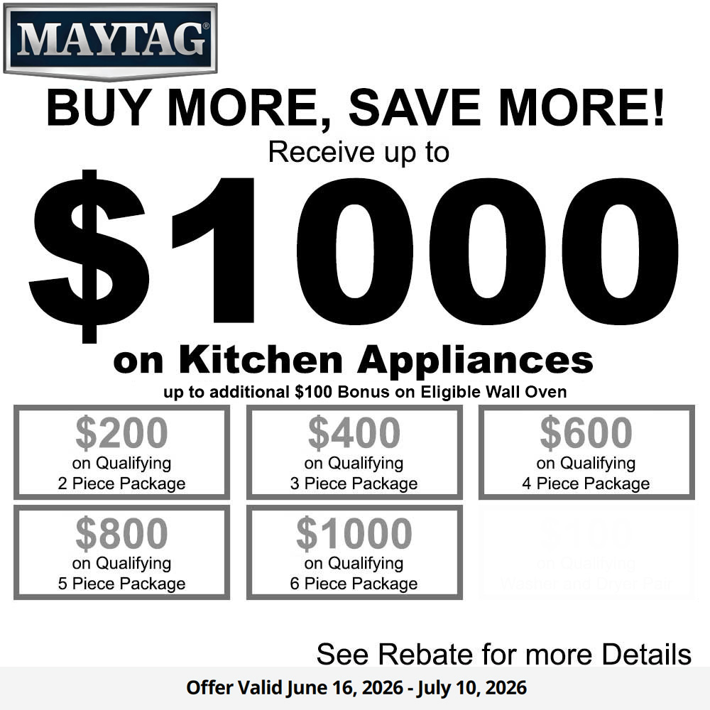 Maytag NECO Buy More Save More - Up to $1100 June 2026