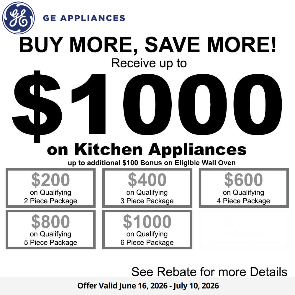 GE NECO Buy More Save More - Up to $1100 June 2026