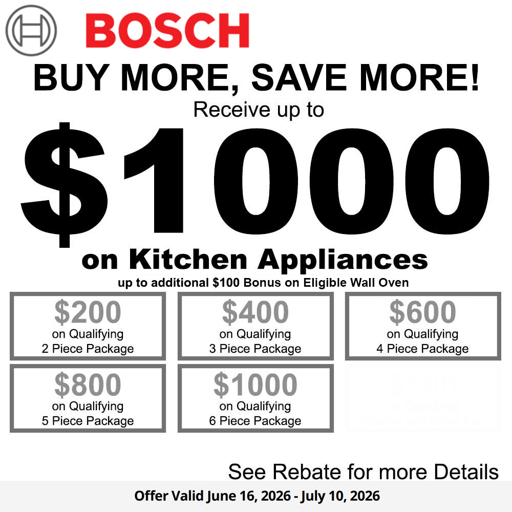 Bosch NECO Buy More Save More - Up to $1100 June 2026