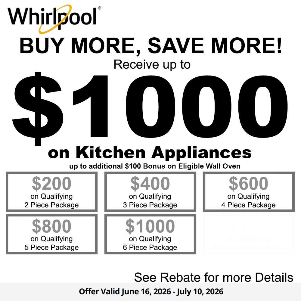 Whirlpool NECO Buy More Save More - Up to $1100 June 2026