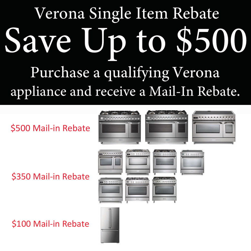 Verona up to $500 Mail-In Rebate October 2026