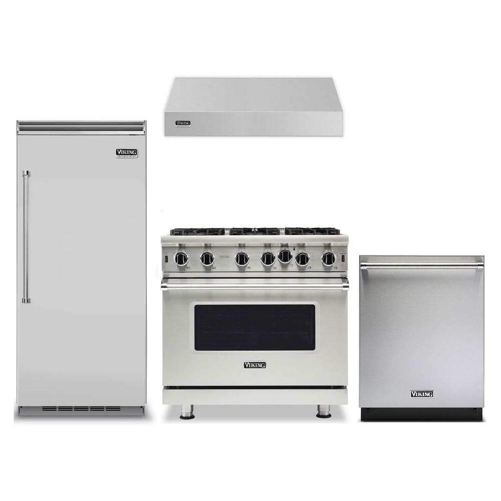 Viking 4 Piece Stainless Steel Kitchen Package 131876 | Shop