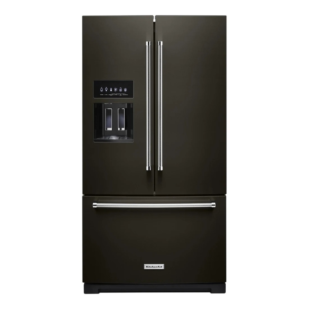 KitchenAid 27 cu. ft. French Door Refrigerator KRFF577KBS | Shop