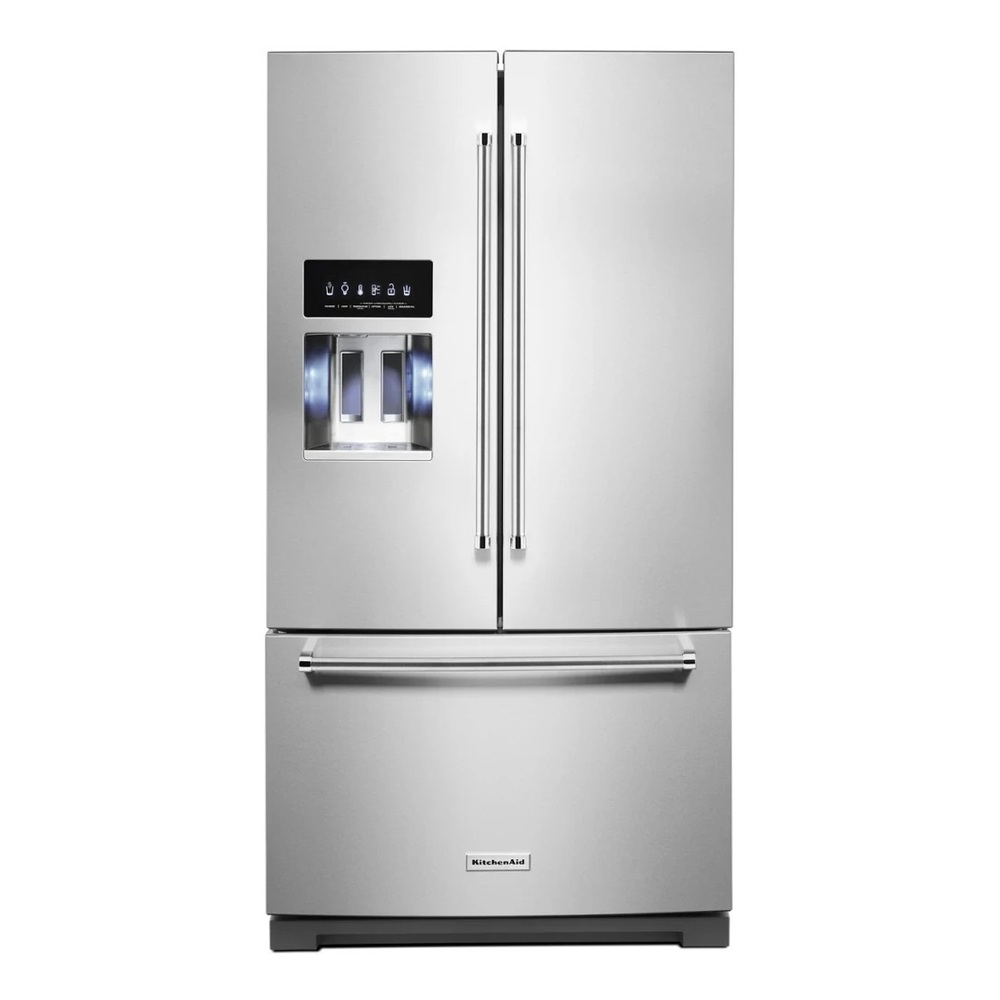 KitchenAid 27 cu. ft. French Door Refrigerator KRFF577KPS | Shop