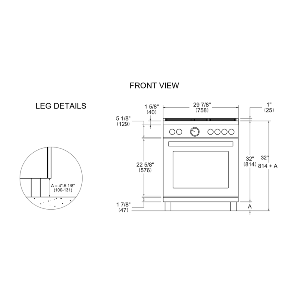 Bertazzoni PRO305DFMXV Professional 30