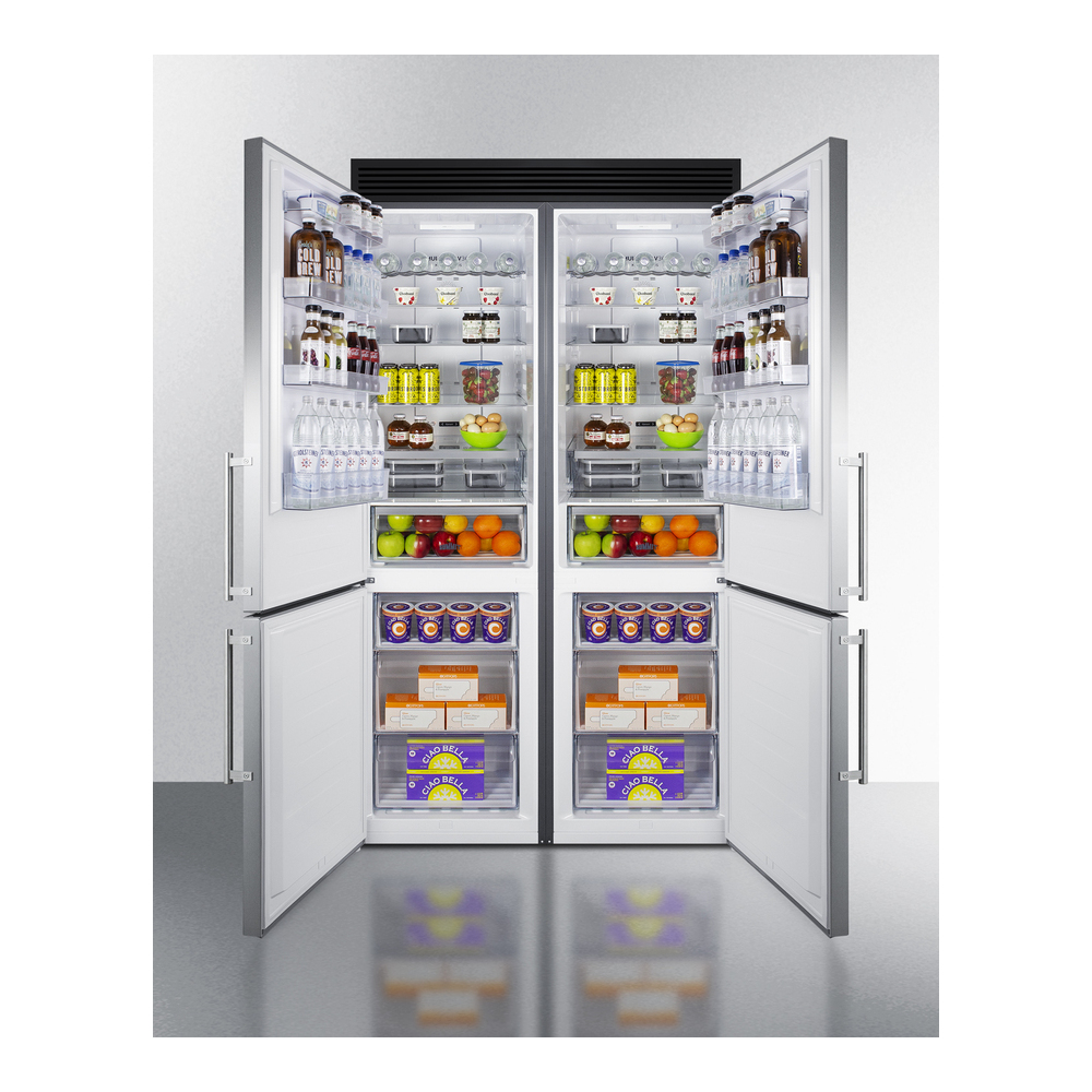 Summit 23.4 cu. ft. Bottom Freezer Refrigerator FFBF181ES2KIT48