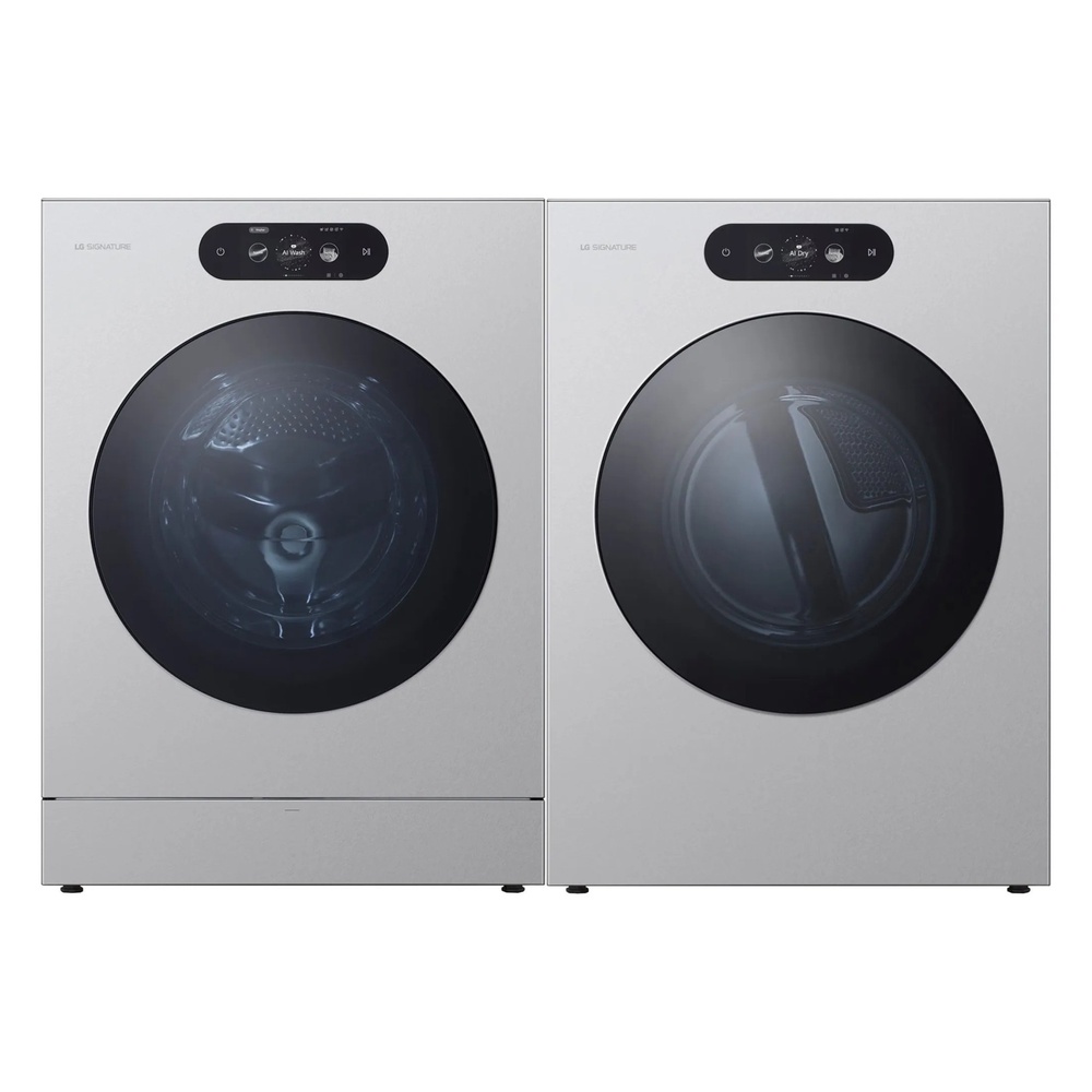 LG Signature 172728 Silver Front Load Set | Shop Appliances