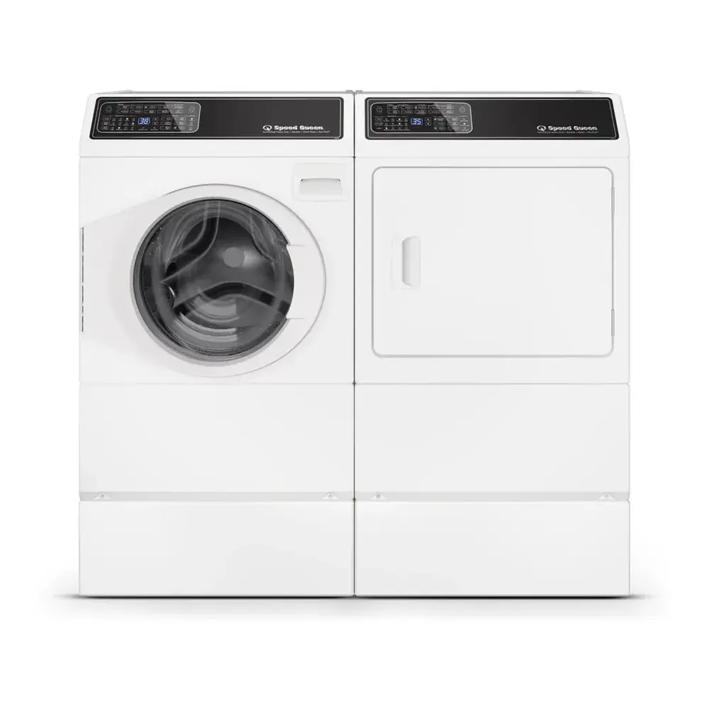 Speed Queen 134708 White Front Load Set | Shop Appliances