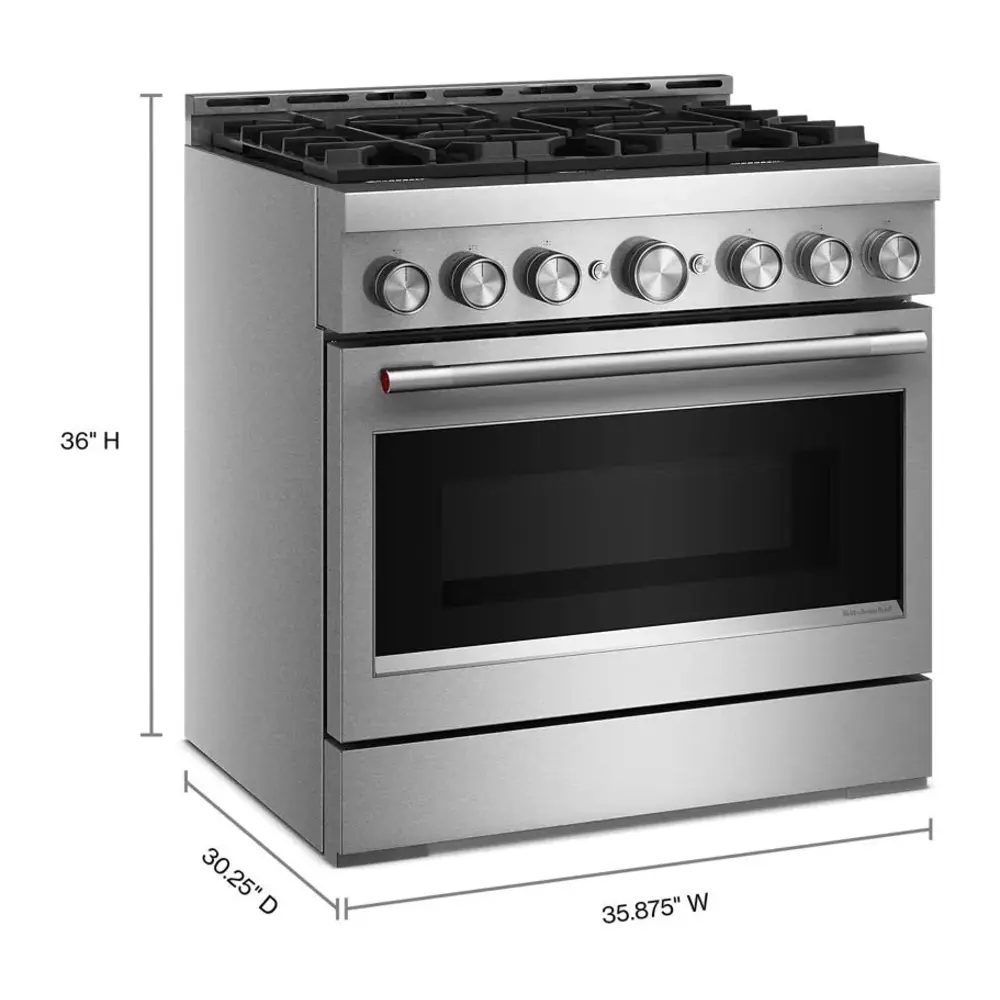 HD60S＋ KitchenAid KFGS936SSS Commercial-Style 36